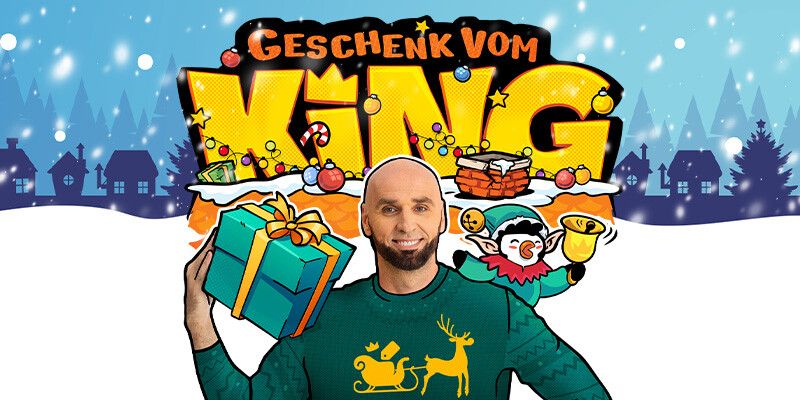 Weihnachten mit Kinguin! Tägliche Überraschungen, exklusive Angebote und Geschenke mit Schlitten.