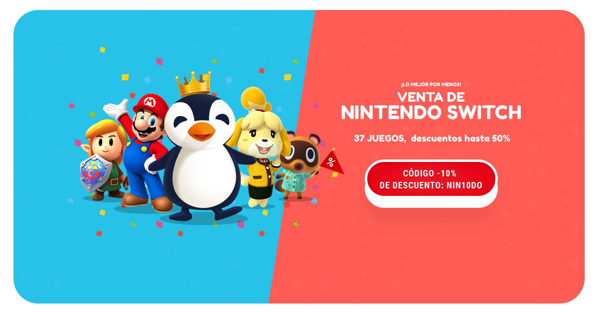 Juegos de Nintendo Switch baratos | + 10% de reducción